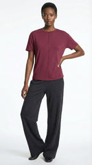 OYSHO Womens Essential Seam Detail Crew Neck T Shirt