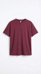 OYSHO Womens Essential Seam Detail Crew Neck T Shirt