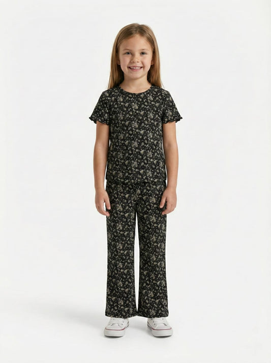 OKAIDI Girls Floral Two Piece Set