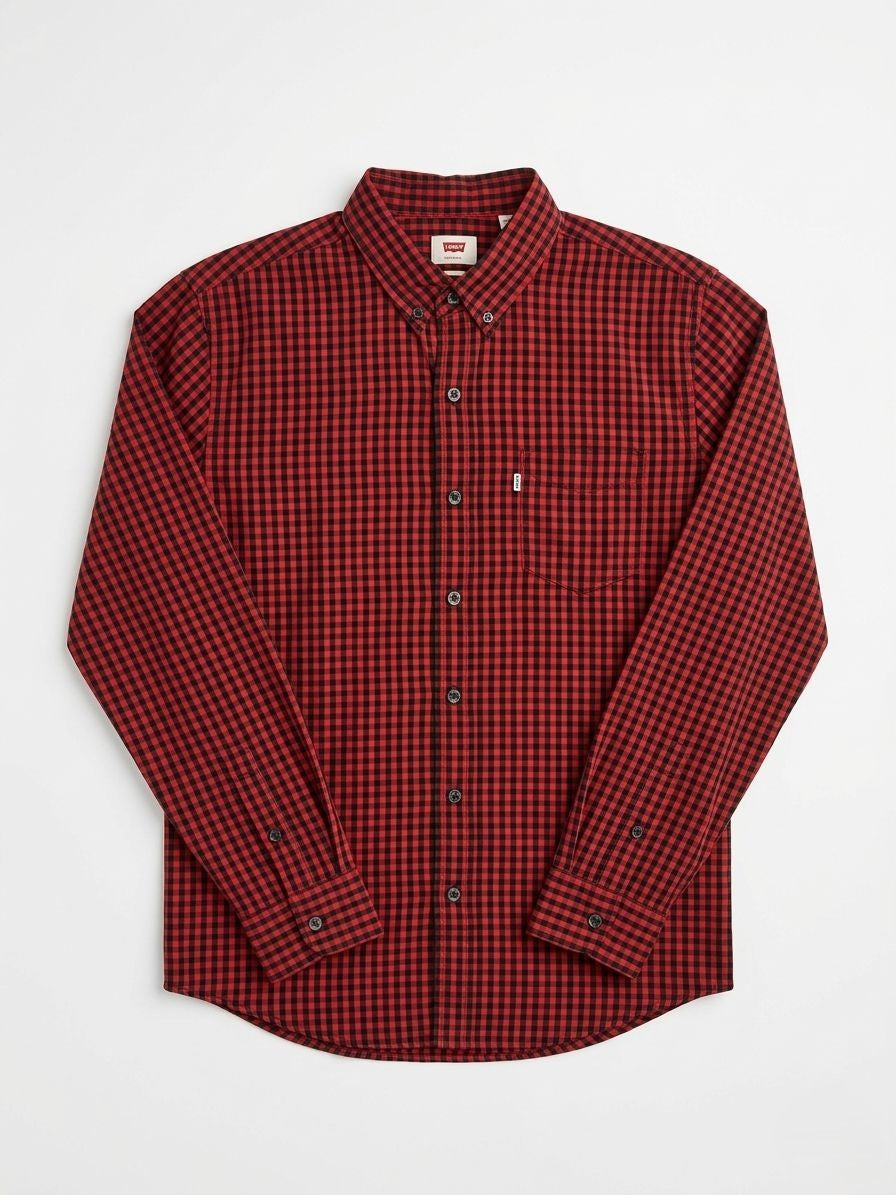 Red Micro Check