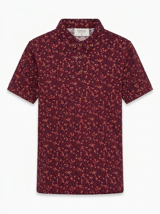 SPF Floral Mens Polo