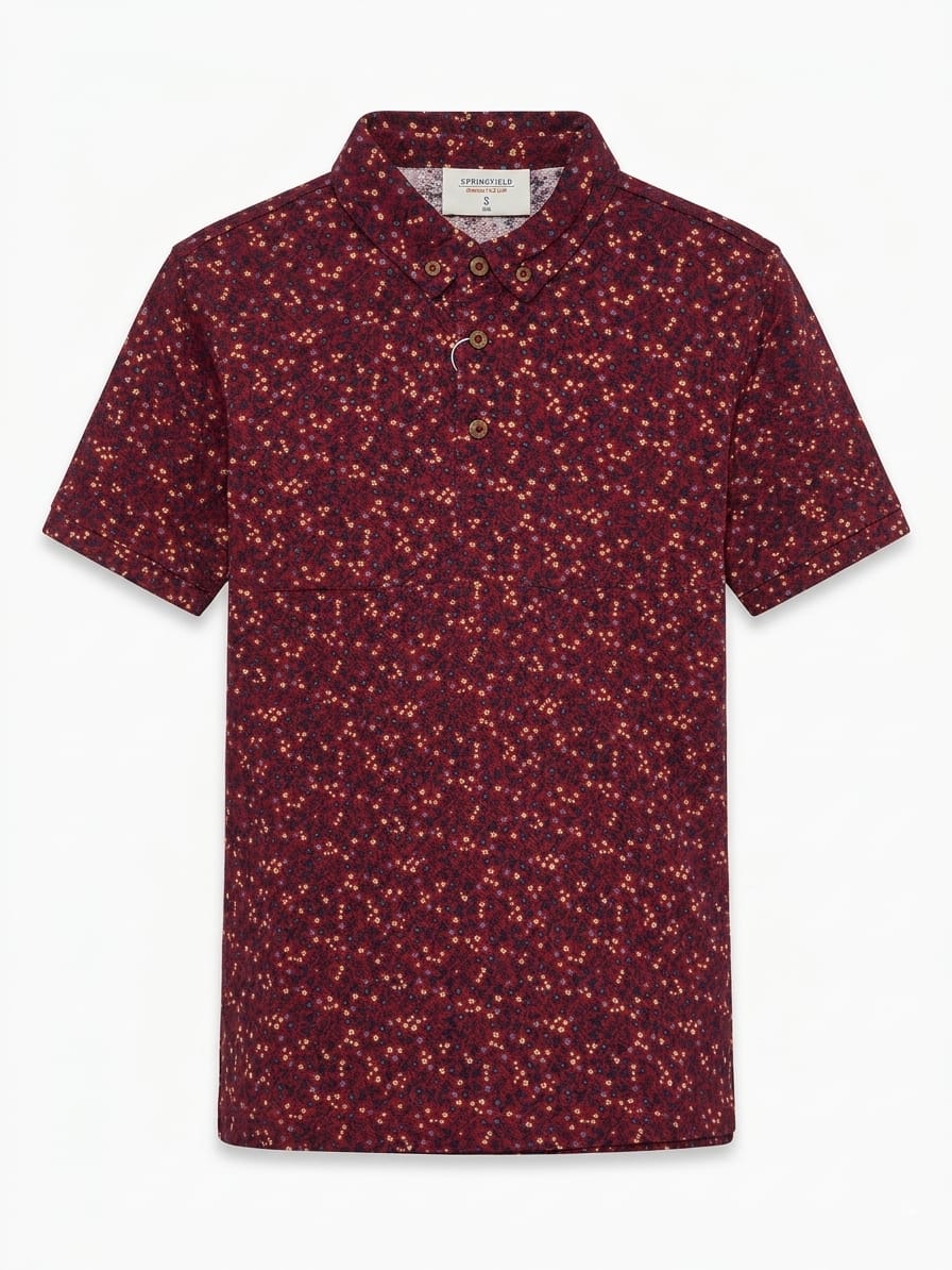 SPF Floral Mens Polo
