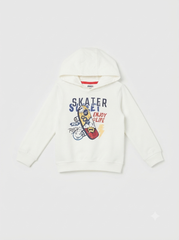 Boys' Skater Graphic Print Hooded Sweatshirt