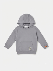 BOYS' Everyday Casual Grey Hooded Sweatshirt