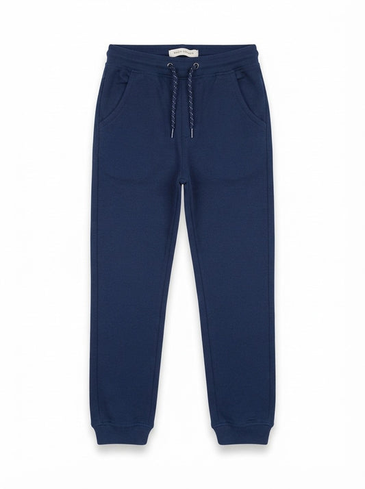 Boys' Navy Blue Fleece Joggers – Comfortable Casual Sweatpants