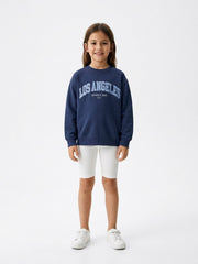 Girls' 2-Piece Graphic Sweatshirt & Shorts Set