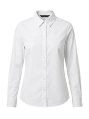 Women's Classic White Long-Sleeve Shirt