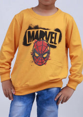 NEXT ORANGE MARVEL SPIDER PRINTED SWEATSHIRT