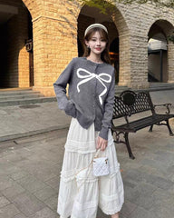 Women's Grey knit cardigan