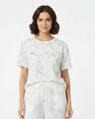 SPF Relaxed Fit Floral Sequin Loungewear Set