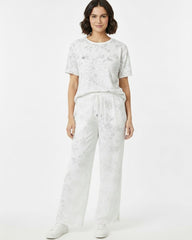 SPF Relaxed Fit Floral Sequin Loungewear Set