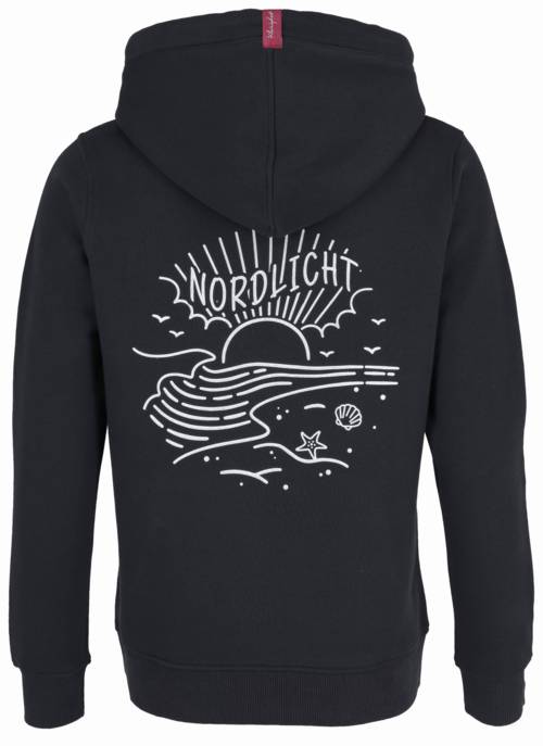 KLEINIGKEIT WOMENS NORDLICHT BACK PRINT HOODIE