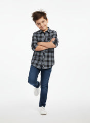 H&M L.O.G.G BOYS CHECKERED FLANNEL SHIRT