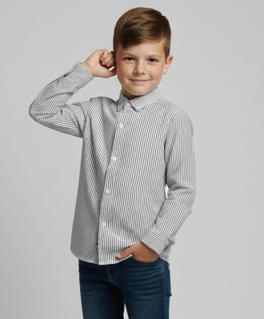 MNG BOYS STRIPES COTTON SHIRT