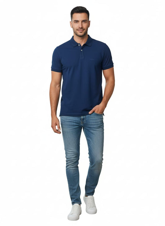 S.OLIVER MENS POCKET LOGO POLO