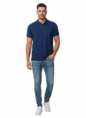 S.OLIVER MENS POCKET LOGO POLO