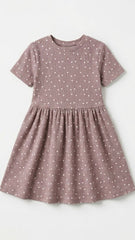 LC WAIKIKI Girls Textured Polka Printed Dress