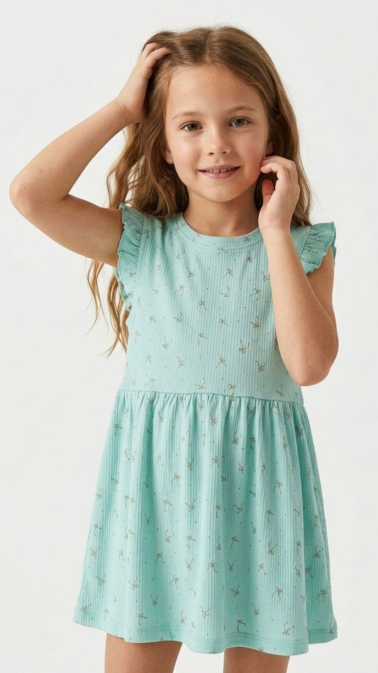 LC WAIKIKI Girls Textured Printed Dress