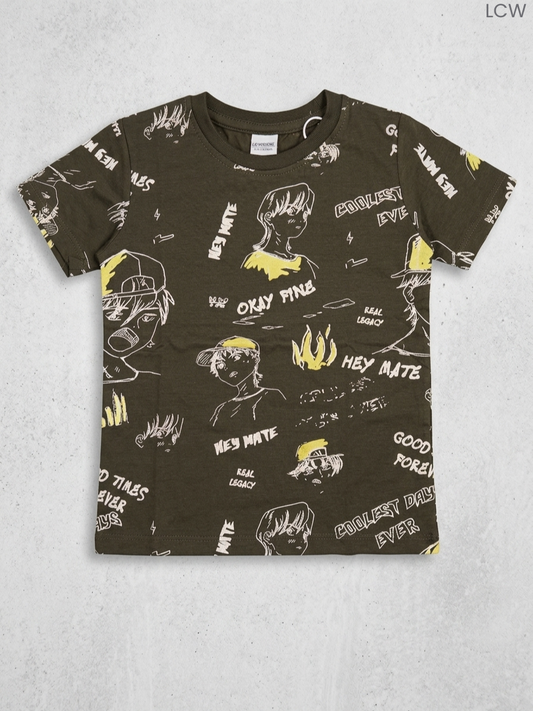 Boys' Anime & Graphic Print Short Sleeve T-Shirt