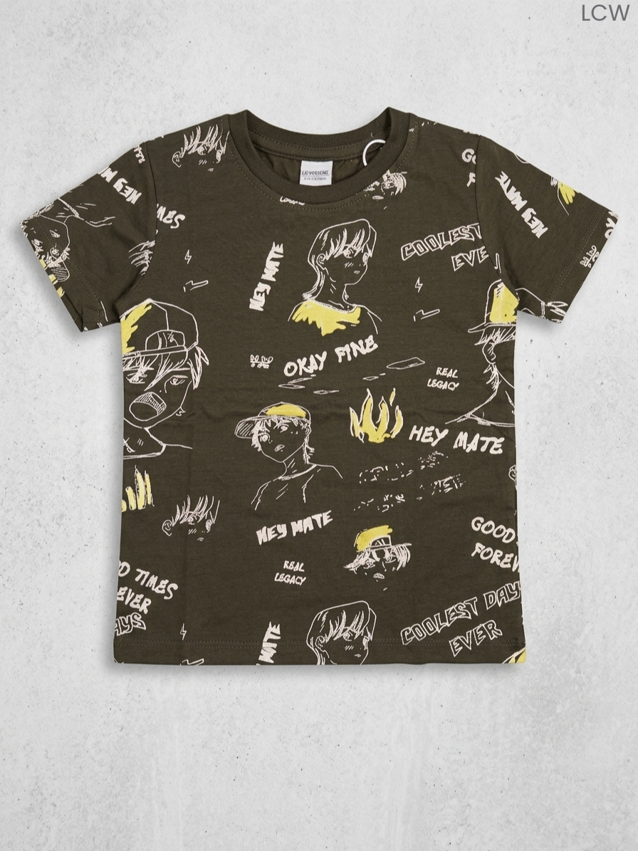 Boys' Anime & Graphic Print Short Sleeve T-Shirt