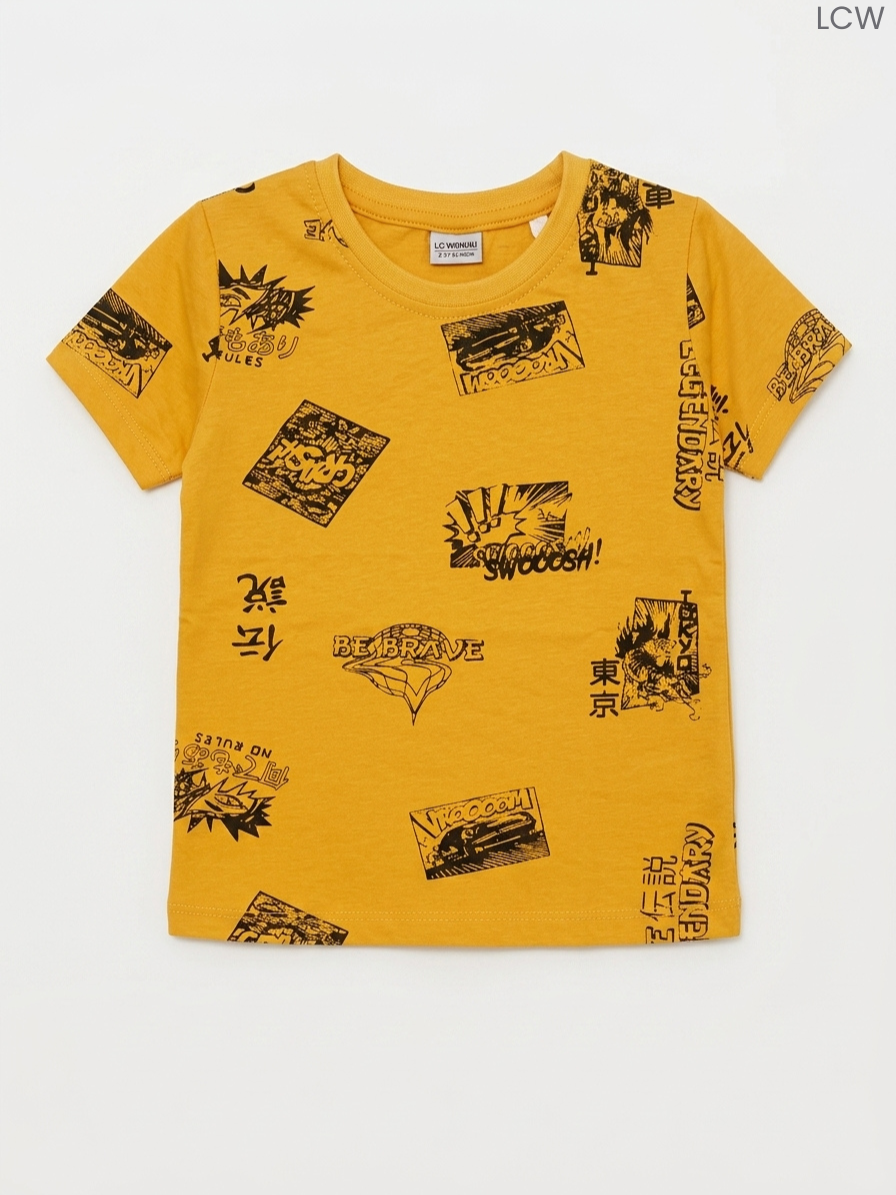 Boys' Comic & Action Print Short Sleeve T-Shirt