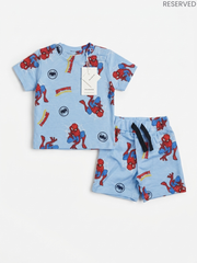 Boys' Spider-Man Short Sleeve T-Shirt and Shorts Set