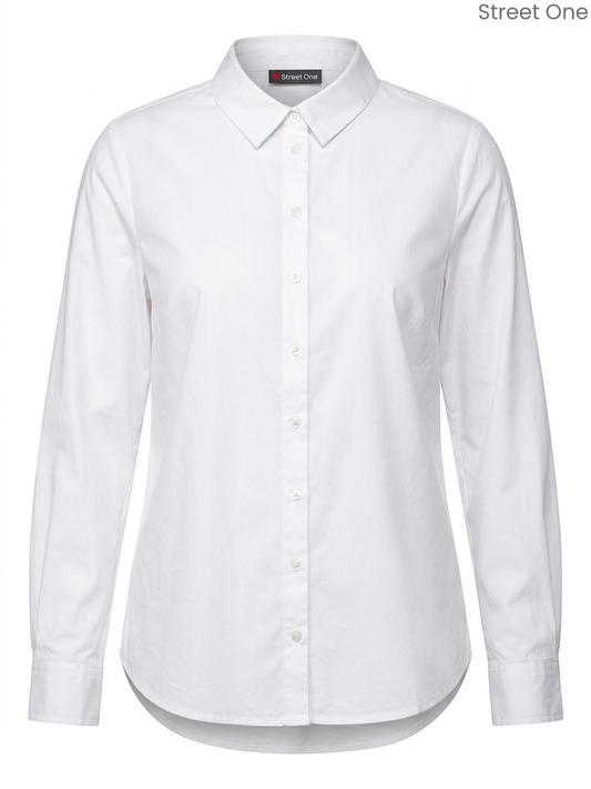 Street One Women's White Long-Sleeve Shirt