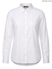 Street One Women's White Long-Sleeve Shirt