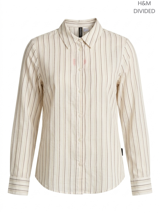 H&M Divided Women's Striped Long-Sleeved Top