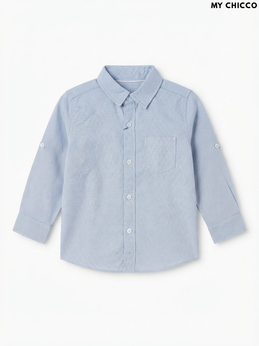 MY CHICCO Kids' Light Blue Button-Down Shirt | Casual Smart Wear