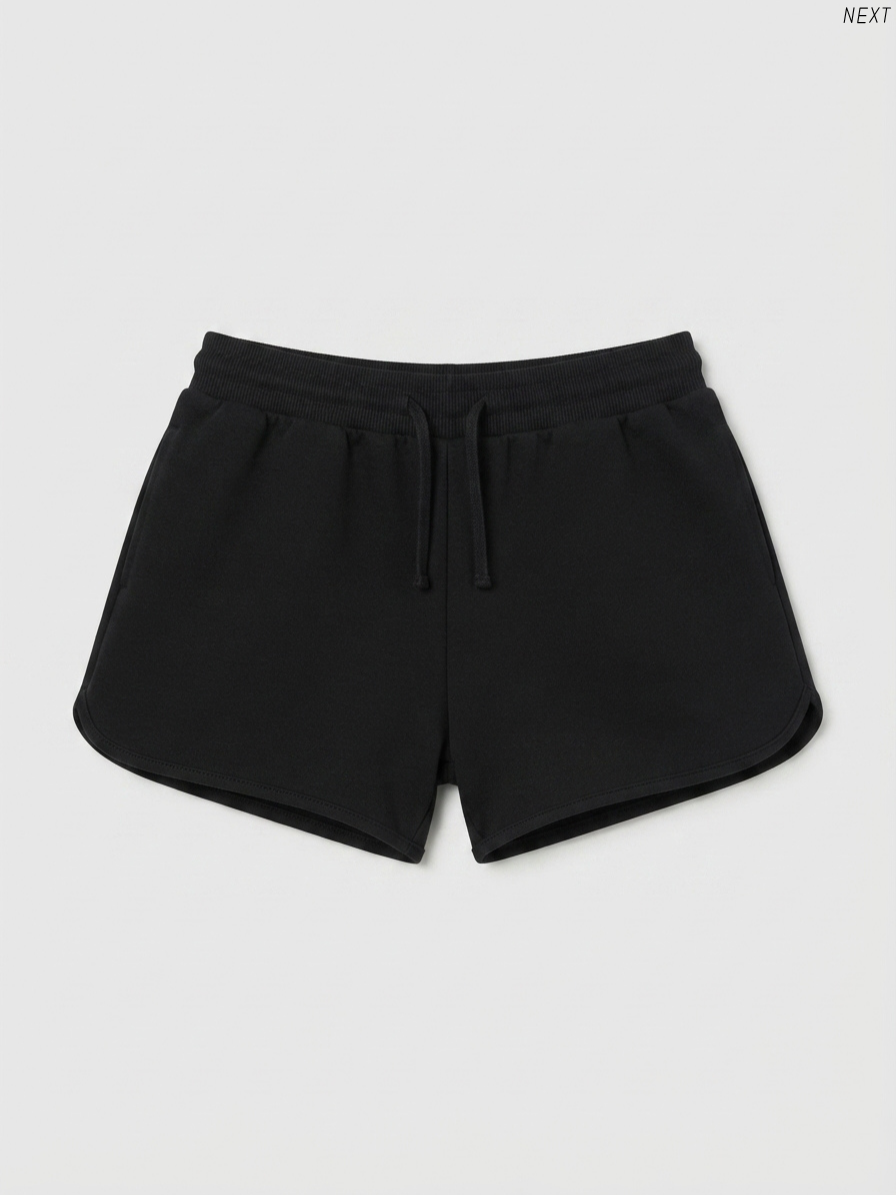 Kids' Black Drawstring Sweat Shorts | Casual Activewear