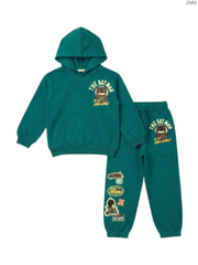ZARA Kids' Green The Batman Hoodie and Joggers Set | Character Activewear