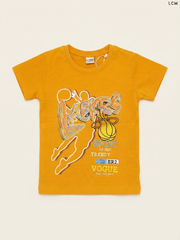 LCW Basketball Graphic Boys' T-Shirt (Mustard Yellow)