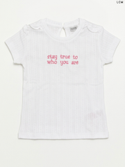 LCW "Stay True to Who You Are" Girls' T-Shirt (White)
