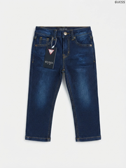 GUESS Kids' Dark Blue Polka Dot Denim Jeans | Casual Wear