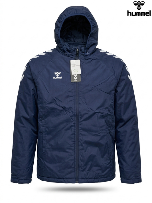 Hummel Kids' Navy Blue Hooded Puffer Jacket | Outdoor Activewear