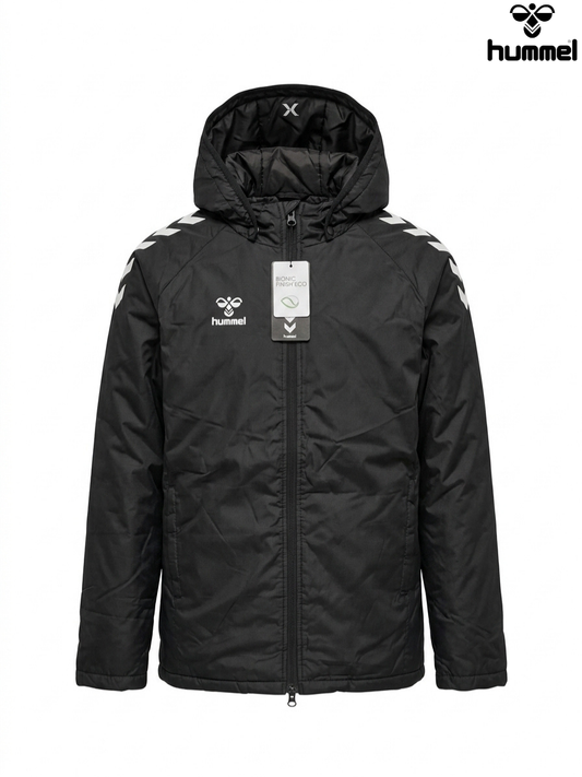 Hummel Kids' Black Hooded Puffer Jacket | Outdoor Activewear