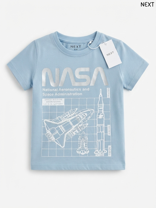 Kids' Blue NASA Space Graphic T-Shirt – NEXT