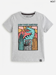 Children's Dinosaur City Print Short-Sleeve Tee – NEXT