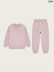 Children's Solid Sweatshirt and Joggers Set – ZARA