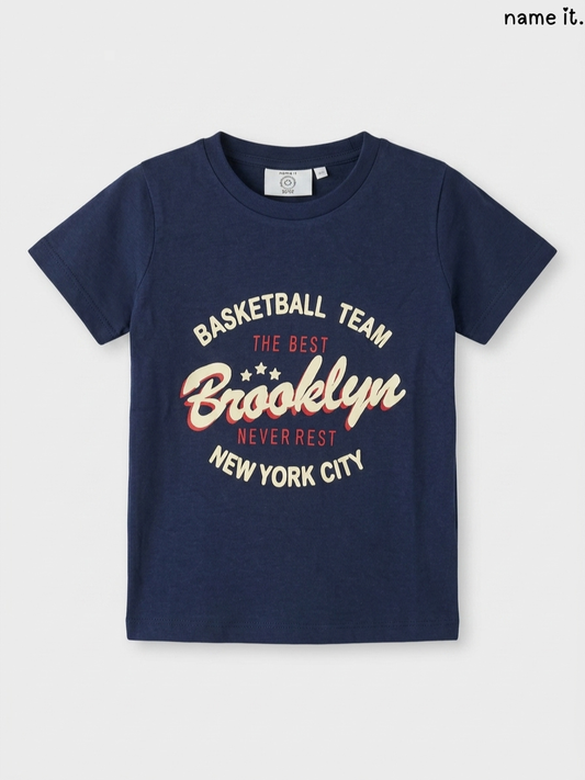 Kids' Navy Brooklyn T-Shirt – name it