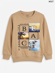Children's Sunset Beach Print Long-Sleeve Pullover – NEXT