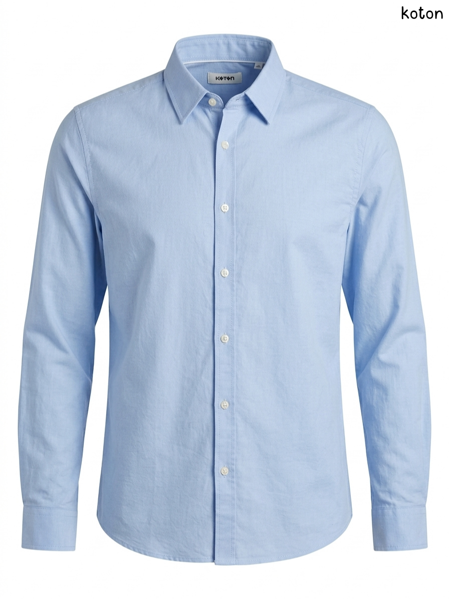 Koton Light Blue Long-Sleeve Shirt