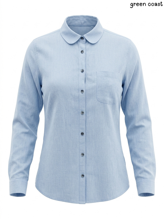 Green Coast Light Blue Long-Sleeve Shirt