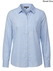 Street One Light Blue Long-Sleeve Shirt