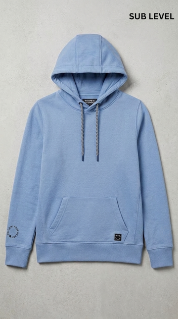 SUB LEVEL WOMENS BASIC MIDDLE BLUE  HOODIE