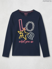 Pepperts! Kids' "Love What You Do" Graphic Long-Sleeve Top