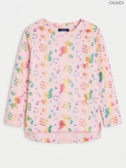 Okaïdi Kids' Pink "Trolls World Tour" Foil Print Long-Sleeve Top
