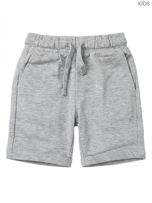 Kids' Grey Fleece Sweat Shorts | Comfortable Everyday Casual Shorts
