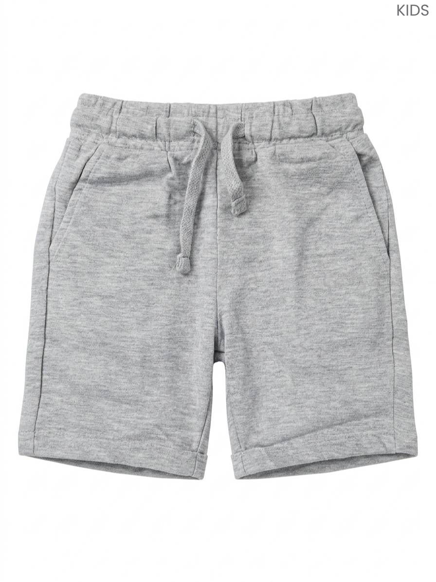 Kids' Grey Fleece Sweat Shorts | Comfortable Everyday Casual Shorts
